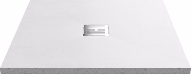 Balterley Slimline Square Mineral Cast Shower Tray in White, W/D: 90 x 90 cm