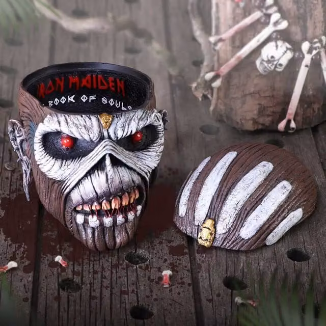 Nemesis Now Iron Maiden The Book of Souls Head Box, Multicolour and Brown, Height: 15 cm