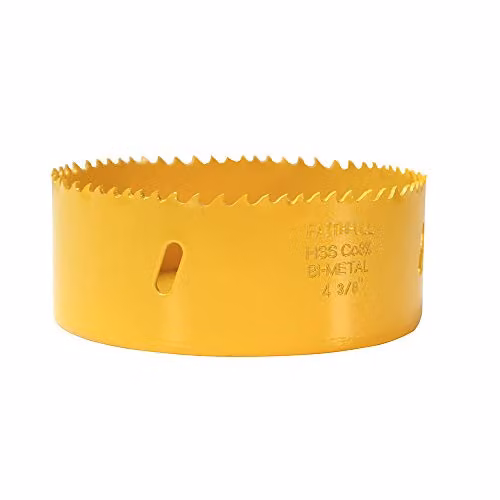 Faithfull Bi-Metal Cobalt Hole Saw, Yellow, 114 mm