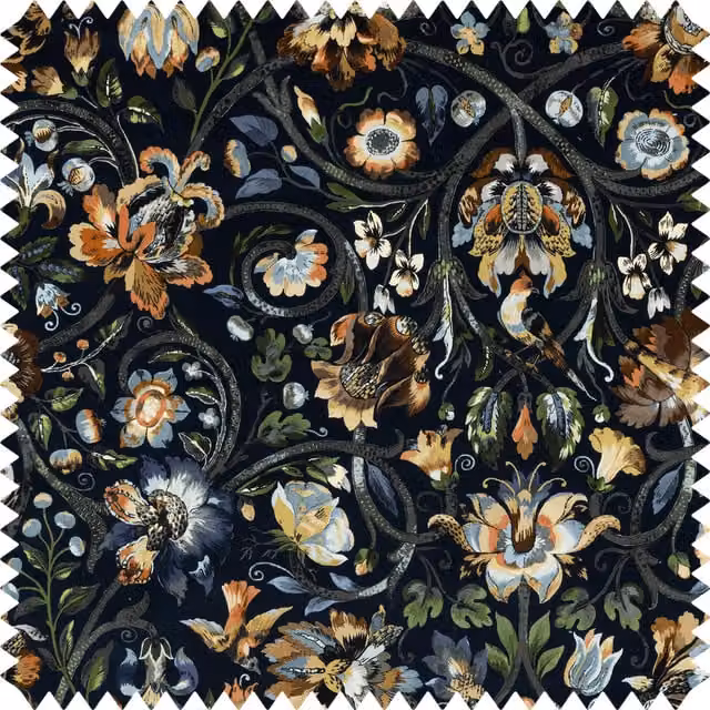 House of Hackney GAIA Midnight Multicolour Floral Velvet Adult Furniture