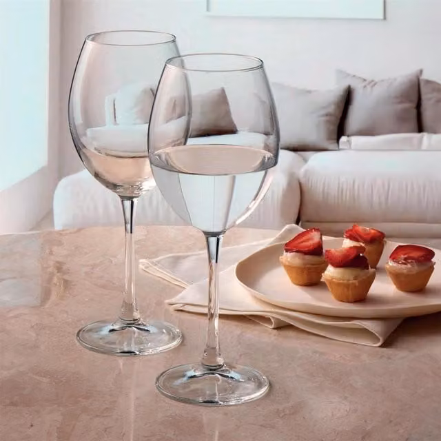 Pasabahce TR Transparent Wine Glasses, 440ml, Pack of 12