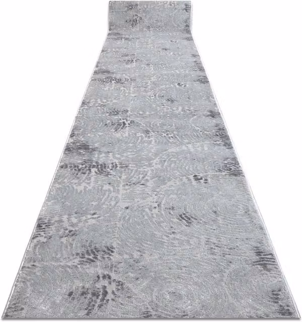 RugsX Structural Mefe Grey Abstract Modern Runner, W: 90 cm, L: 240 cm