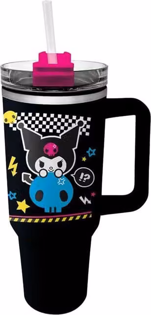 Sanrio Punk Skull Tumbler in Black, 1.1 l