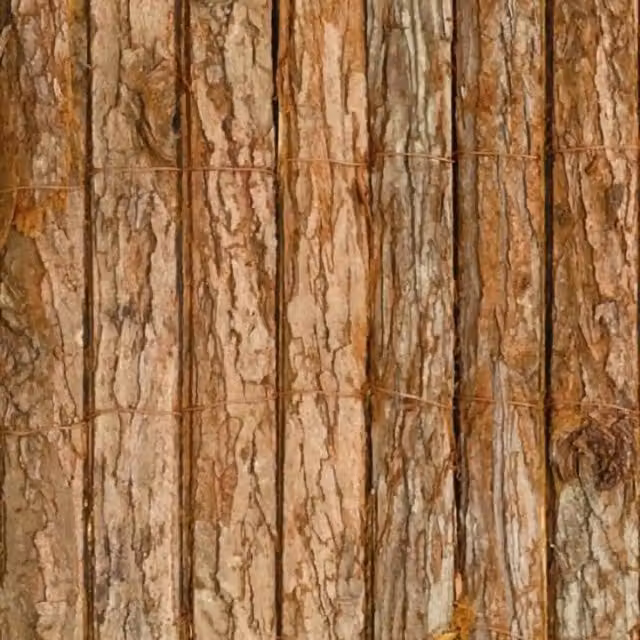 Primrose Woven Bark Wood Natural Screening Roll, Brown, Height: 150 cm