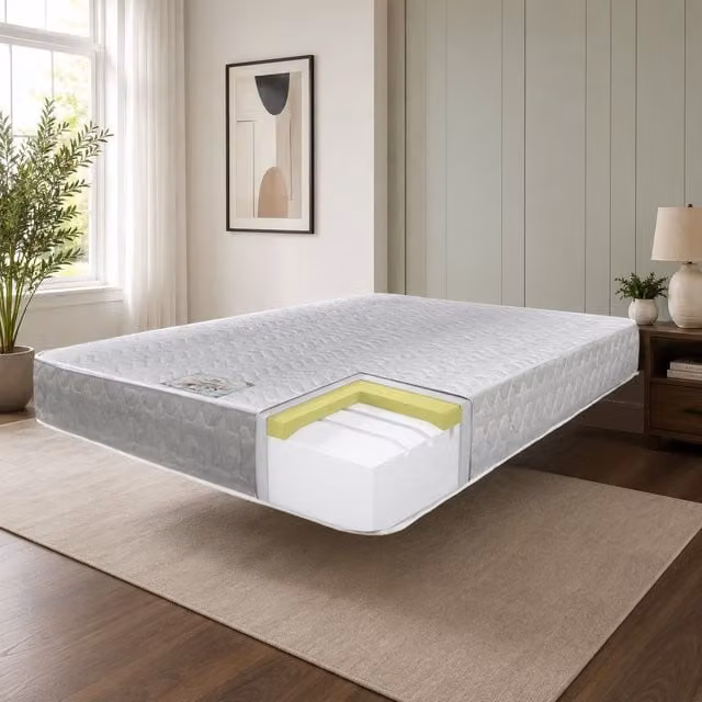 Divan Bed Direct Luxury Memory Foam Orthopaedic Mattress in White, Small Double, W/D/H: 120 x 200 x 25.4 cm