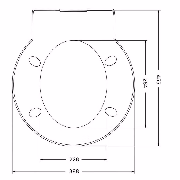 PAWNORA Round Soft Closing Toilet Seat with Quick Release in White