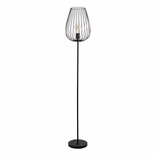 Eglo Newtown Vintage Metal Floor Lamp in Black