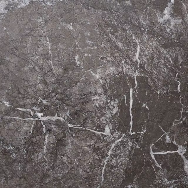Novecrafto Self-Adhesive Vinyl Floor Tiles with Modern Black and Grey Marble Effect