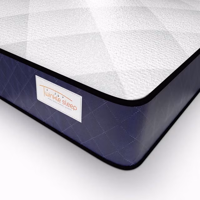 Twinkle Sleep Blue Hybrid Kids Mattress with Memory Foam and Temperature Regulation, W/D/H: 140 x 200 x 20 cm
