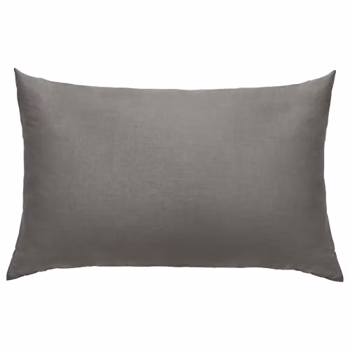 Highams 2 Pack Grey 200 Thread Count 100% Cotton Housewife Pillowcases with Envelope Closure, W: 50 cm x H: 75 cm