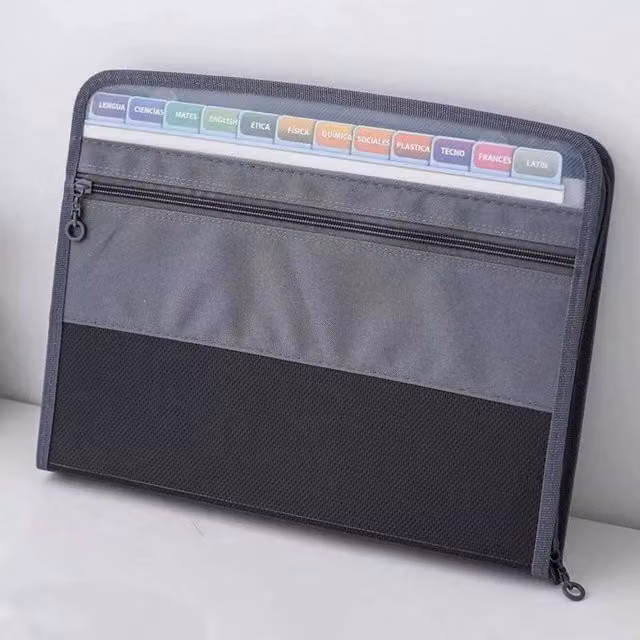 SPETLEK A4 Expanding File Organizer with 13 Pockets in Black