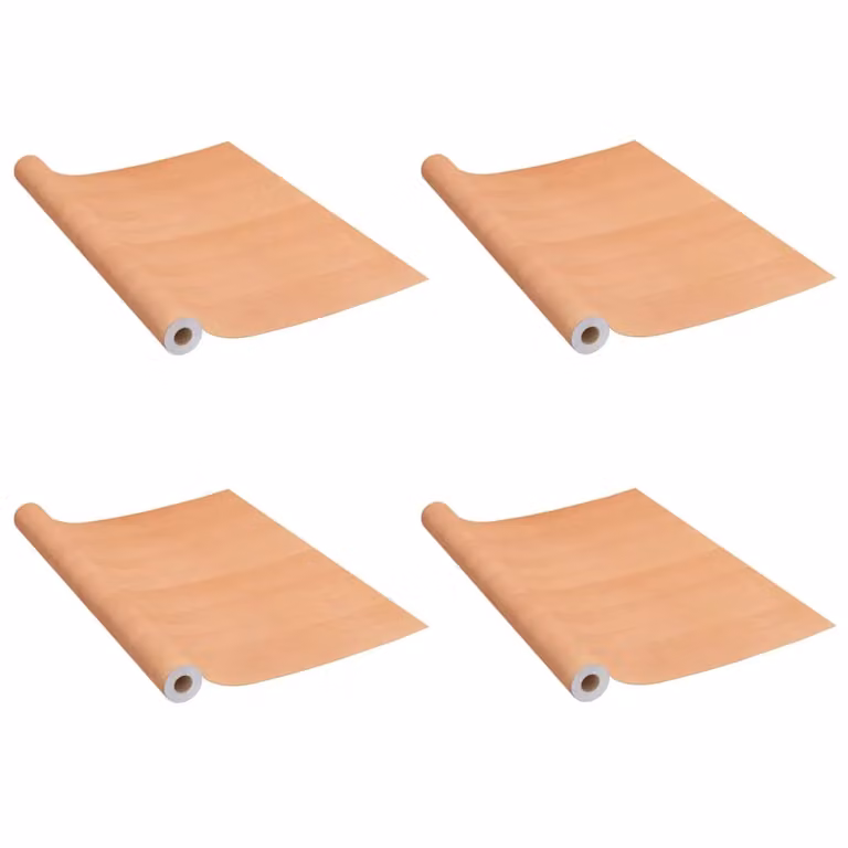 Berkfield Home Self-adhesive Japanese Oak PVC Furniture Film, 2 Pack, Beige, W: 90 cm, H: 500 cm
