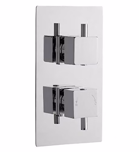 Ultra JTY302 Twin Valve Volt Thermostatic Shower Mixer with Diverter in Chrome