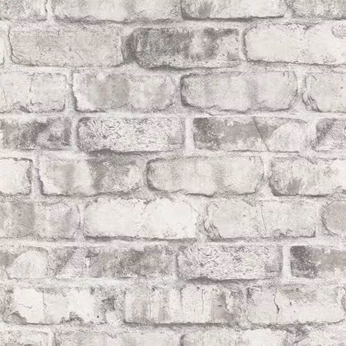 Rasch Clayton Self-Adhesive Non-Woven Wallpaper in Grey Stone Look