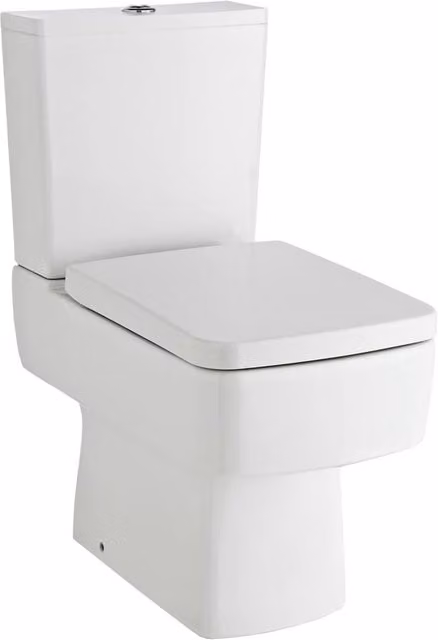 Balterley Bliss Close Coupled Ceramic WC Pan with Cistern and Seat in White