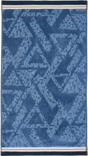 Bedeck of Belfast Sutton/Albany Fluffy Cotton Terry Velour Bath Sheet, Denim Blue