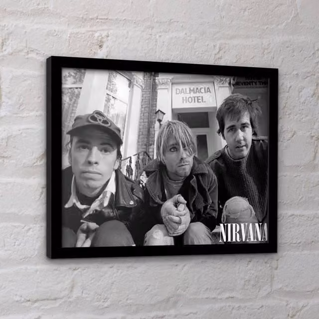 Nirvana Dalmacia Hotel Framed Paper Poster in Black