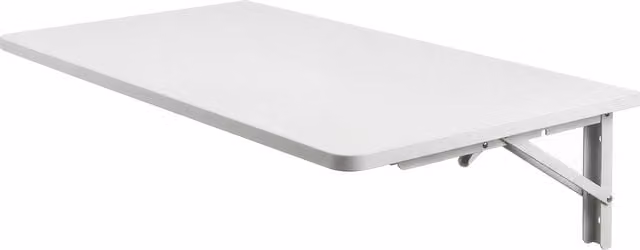 Levede White Wall Mounted Foldable Floating Computer Desk and Study Workstation W/D/H: 40 x 40 x 17.5 cm