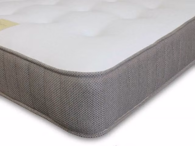 Shire Beds Roma Orthopaedic Bonell Spring Mattress in White and Grey, W/D/H: 75 x 190 cm
