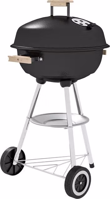 Outsunny Portable Round Kettle Charcoal BBQ Grill in Black