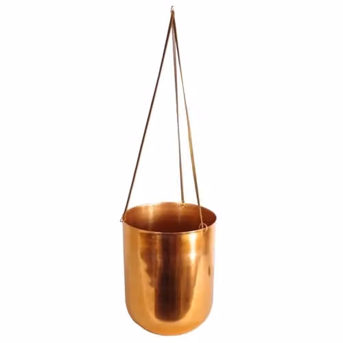 Leaf Bronze Hanging Planter, W/D/H: 18 x 18 x 22 cm