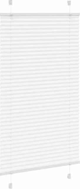 Berkfield Home Single Pleat Fabric Blind in White, W: 75 cm, H: 150 cm