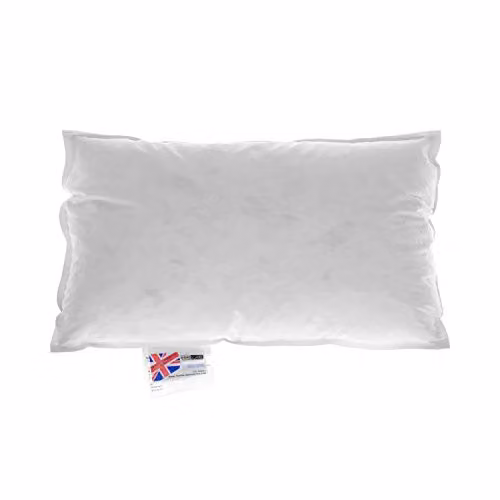 Homescapes White Goose Down and Feather Cushion Insert, Rectangular, W/D/H: 50 x 30 x 30 cm