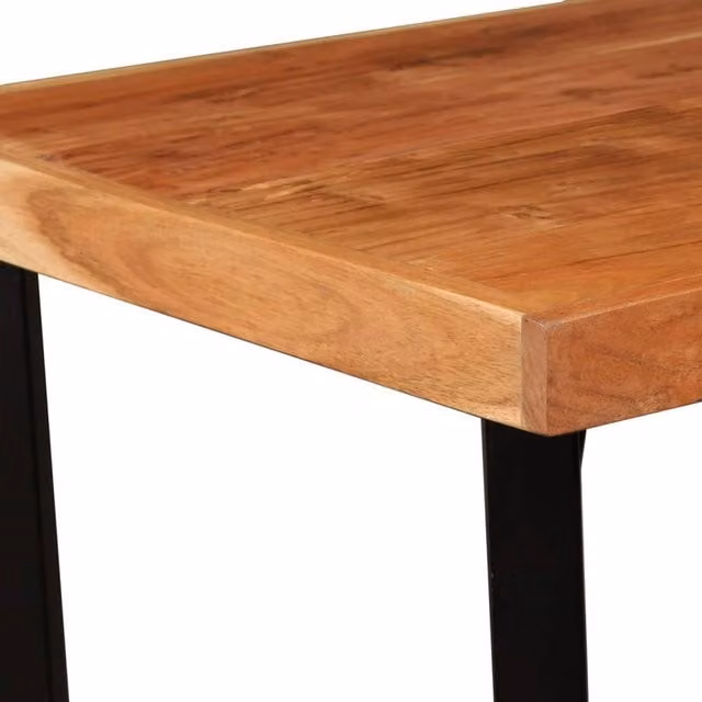 Berkfield Home Beautiful Bar Table in Brown Solid Acacia Wood, W/D/H: 60 x 60 x 107 cm