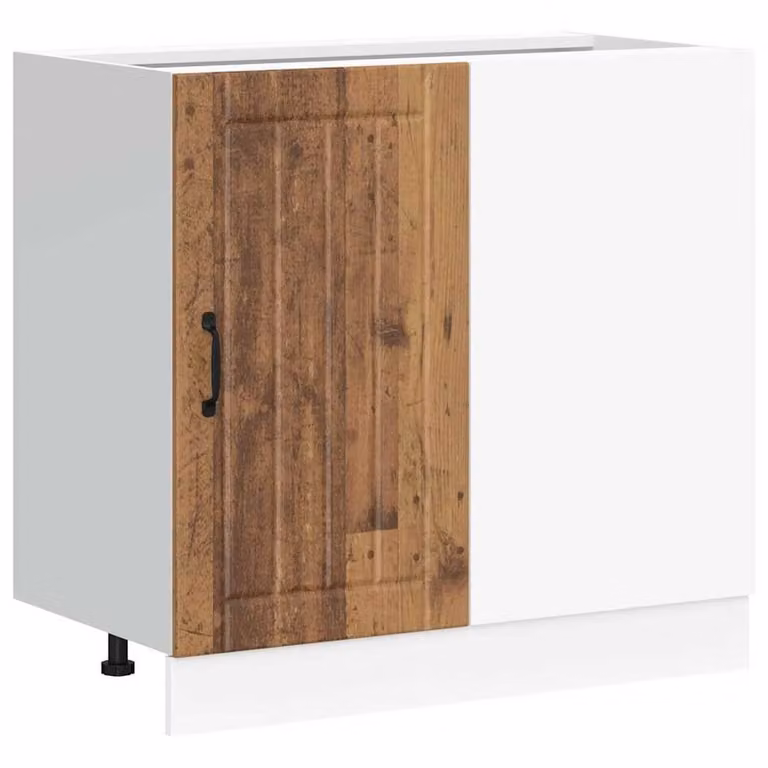 Berkfield Home Lucca Sink Base Cabinet in Brown Old Wood Engineered Wood