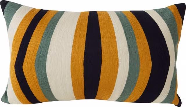 Orsina Bosie Ozella Multicolour Graphic Rectangular Cotton Cushion