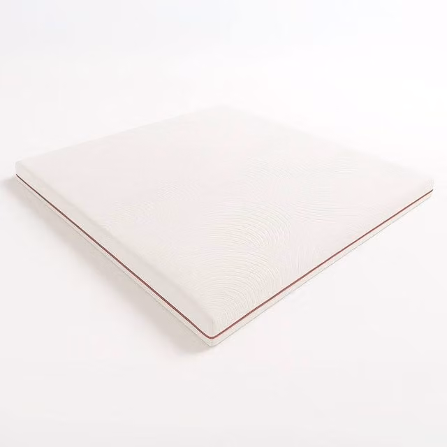 The White Stone White Memory Foam Mattress Topper with Removable Cover, W/D/H: 180 x 200 cm