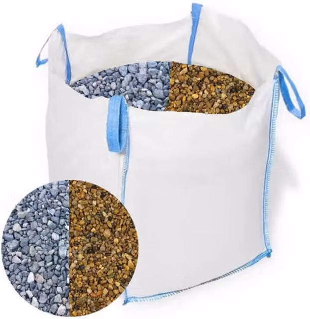 Unbranded 10mm Non Decorative Pea Shingle Gravel, Multicolour Brown and Grey Stone, 1600kg (2 x 800kg Bulk Bags)