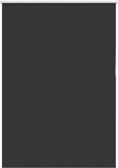 Berkfield Home Blackout Roller Blind, Black Polyester, W: 95.7 cm, H: 130 cm