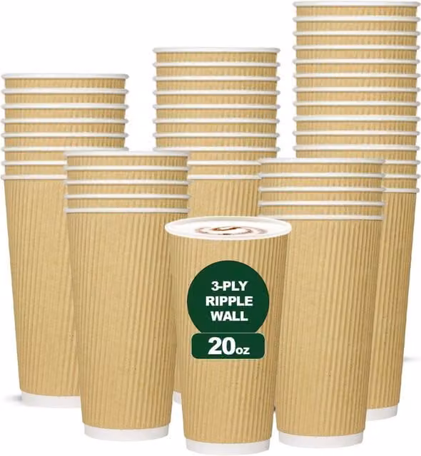 ECONX Brown Kraft Paper Coffee Mug, 591.47 ml