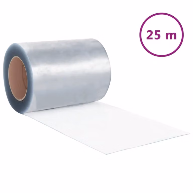 Berkfield Home Transparent PVC Strip Curtain Roll, Thickness: 3 mm, Width: 300 mm, Length: 25 m