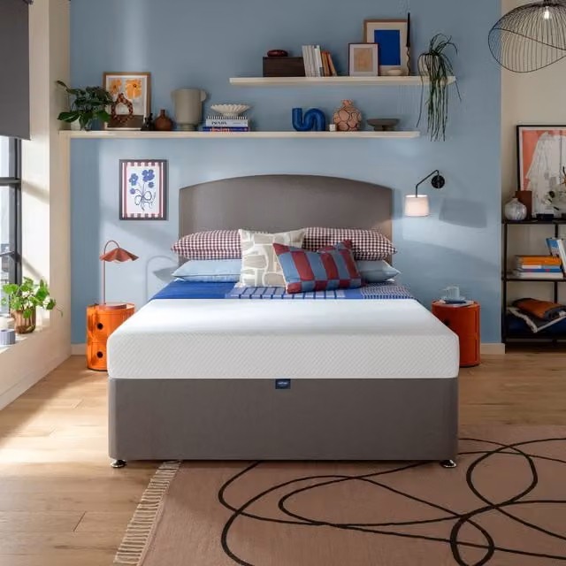 Silentnight Comfort Memory Plus Mattress, White, W: 140 cm, D: 200 cm, H: 17 cm