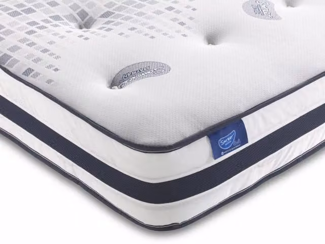 Sareer Matrah Gel Coil Bonell Spring Mattress in White, W/D/H: 90 x 190 cm