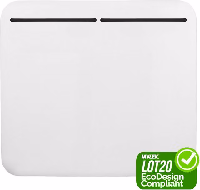 MYLEK 1000W Electric Panel Convector Heater with Timer and Thermostat, White