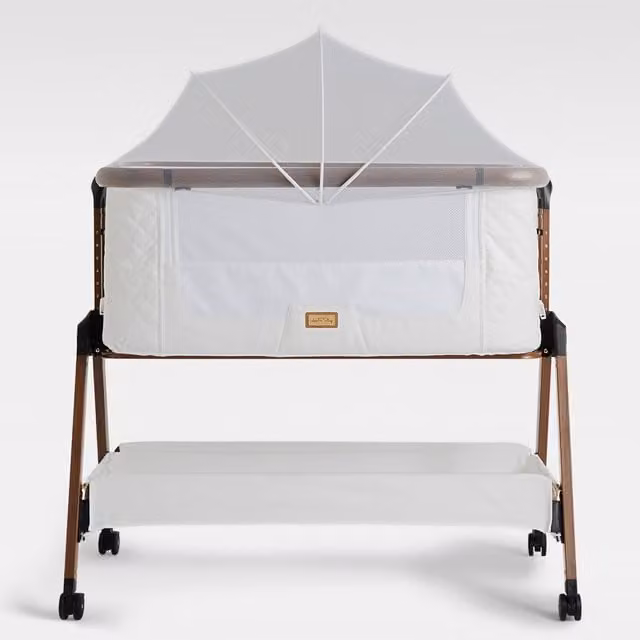 SnooBee Next To Me Bedside Crib Baby Co-Sleeper in White
