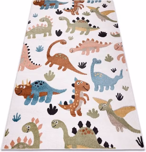 RugsX Fun Kids Motif Rug in Yellow and Multicolour, W: 180 cm, D: 270 cm