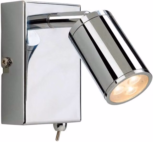 Firstlight Orion 3 Light LED Indoor Wall Spotlight with Pull Chain in Chrome