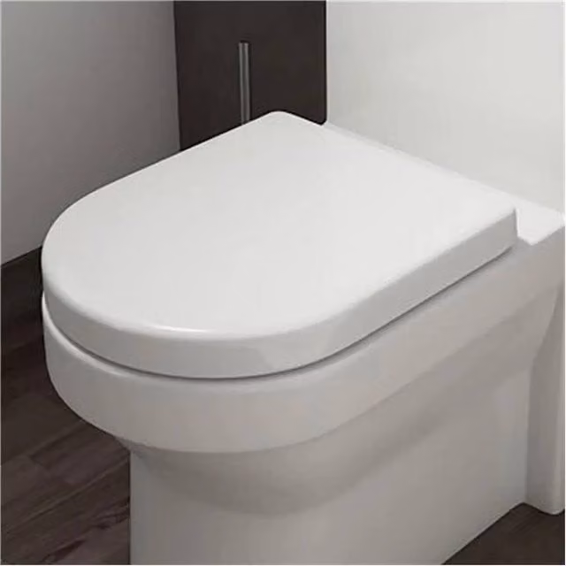 SPETLEK Affine Tivoli D-Shape Soft Close Toilet Seat, White, Width: 180 cm, Depth: 180 cm, Height: 180 cm