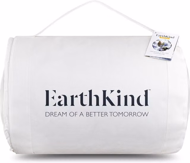 Earthkind White Breathable Feather and Down Cotton Duvet, Tog 10.5