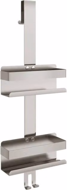 Berkfield Home Hanging Shower Caddy in Brushed Silver 304 Stainless Steel