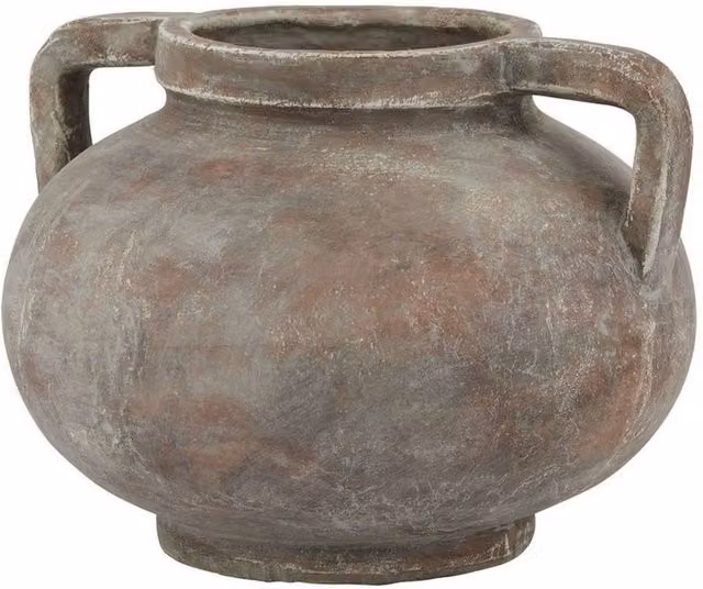 Lemon Pavilion Furniture and Decor Siena Pelike Ceramic Pot, Brown, W: 32 cm, D: 31 cm, H: 24 cm
