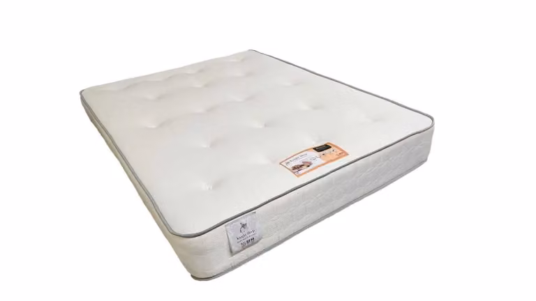 Knight Sleep Athens Super King End Opening Ottoman Bed with Mattress and 24 inch Headboard in Pink