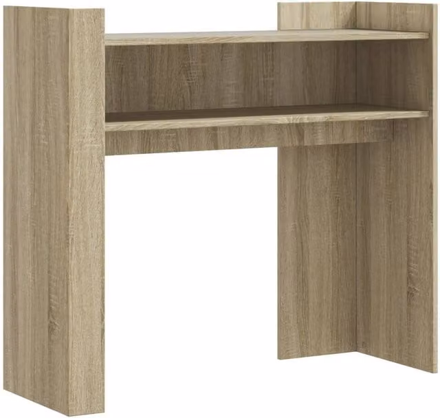 Berkfield Home Sonoma Oak Console Table in Light Brown, W/D/H: 100 x 35 x 90 cm