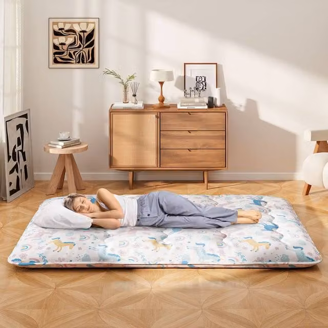 Costway Japanese Floor Futon Mattress in Multicolour, W/D/H: 190 x 120 x 10 cm