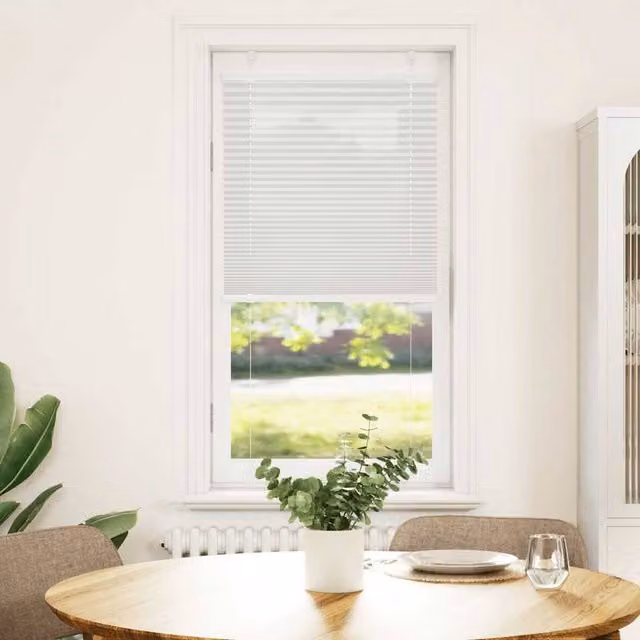 Berkfield Home Single Pleat Polyester Blind in Light Grey, W: 60 cm, H: 100 cm