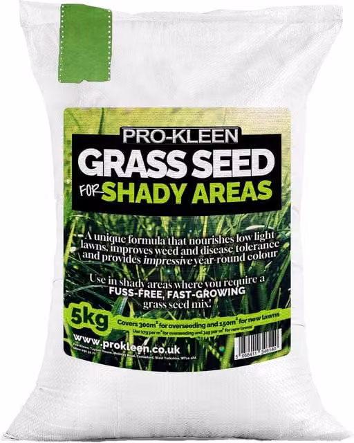 ProKleen Grass Seed for Shady Areas, 5kg